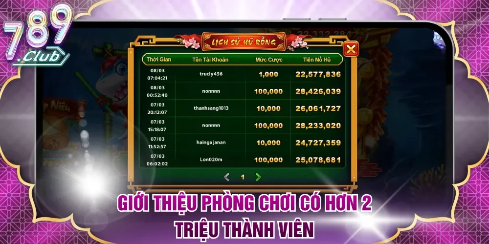 Giới thiệu phòng chơi có hơn 2 triệu thành viên
